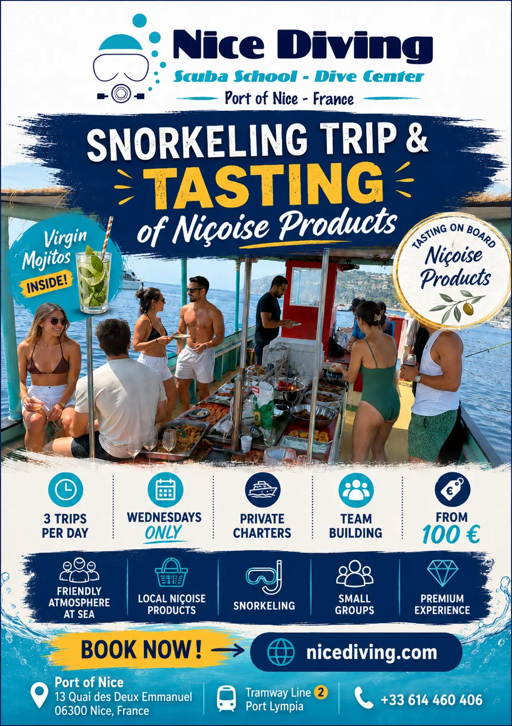Snorkeling trip & tasting of nicoise products