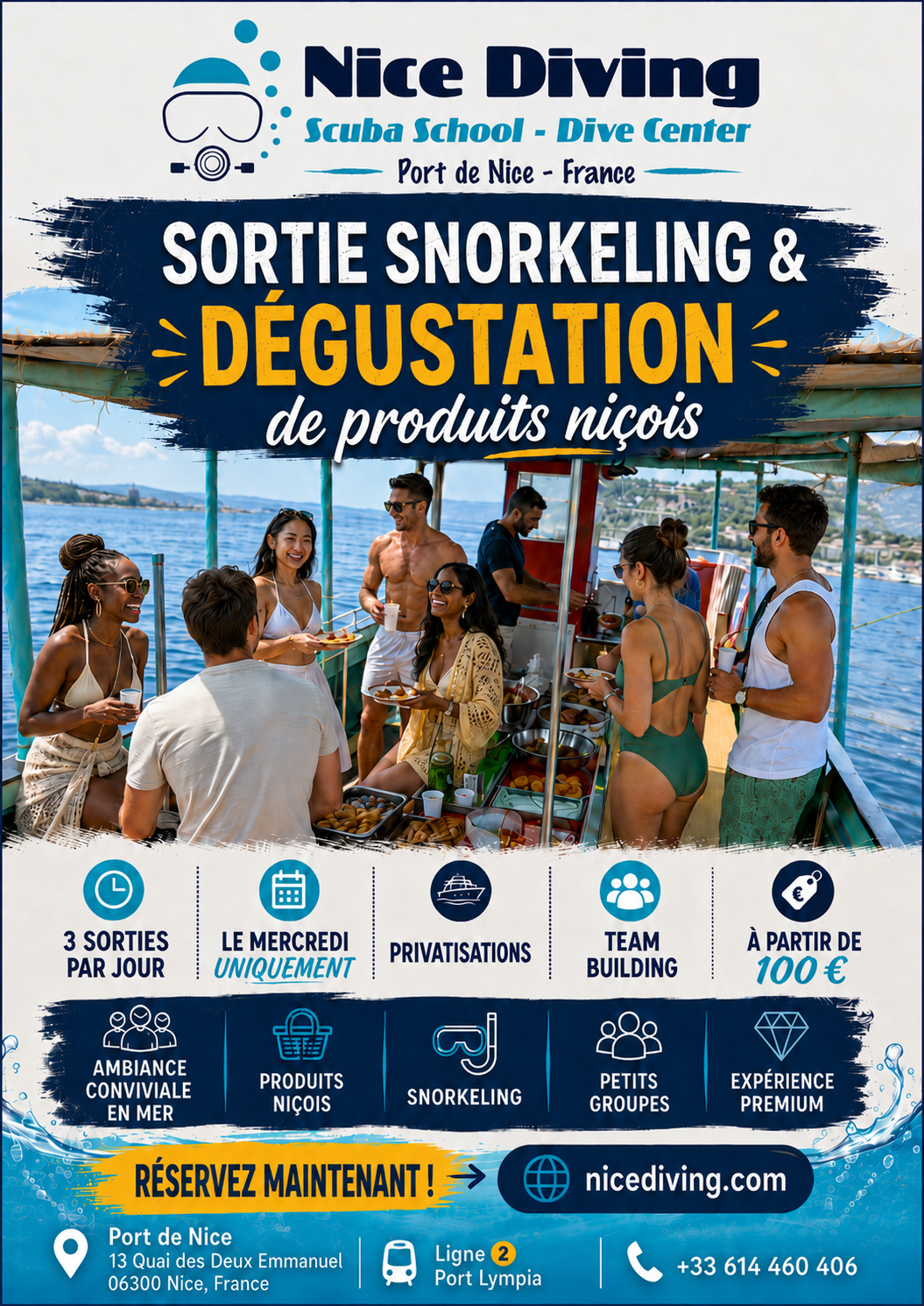 Snorkeling & dégustation de produits niçois